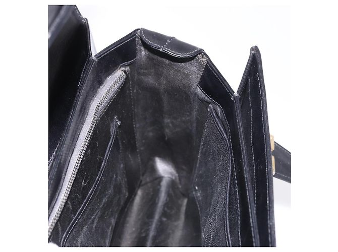 Borsa GUCCI in pelle nera e oro Auth 184460 Nero D'oro - vista 18