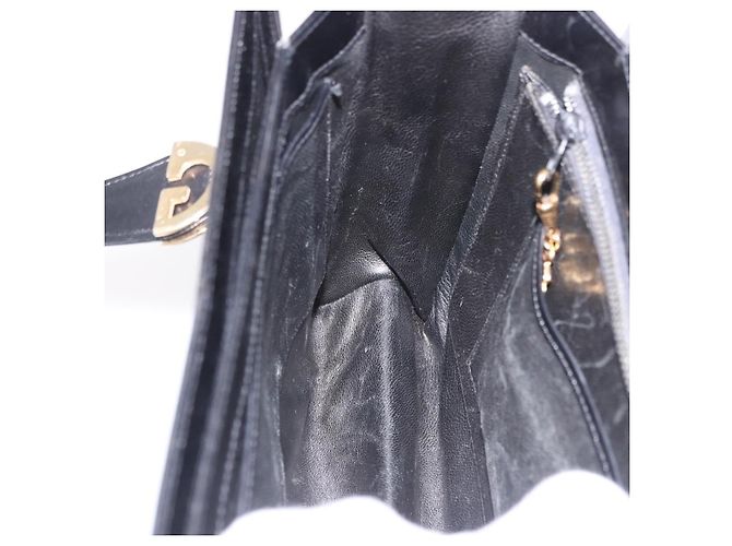 Borsa GUCCI in pelle nera e oro Auth 184460 Nero D'oro - vista 19