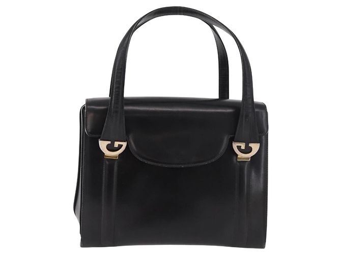 Borsa GUCCI in pelle nera e oro Auth 184460 Nero D'oro - vista 2