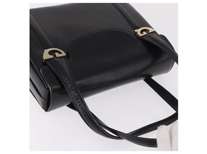 Borsa GUCCI in pelle nera e oro Auth 184460 Nero D'oro - vista 6