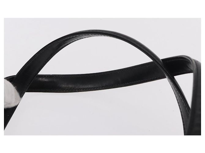 Borsa GUCCI in pelle nera e oro Auth 184460 Nero D'oro - vista 8