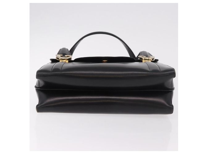 Borsa GUCCI in pelle nera e oro Auth 184460 Nero D'oro - vista 9