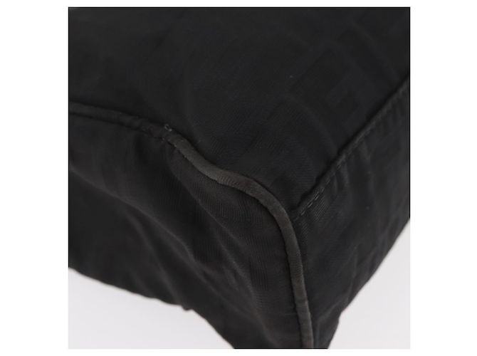 Borsa a Mano FENDI Zucca Canvas Nera Argento Auth 182080 Nero - vista 10