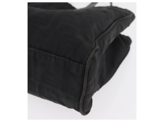 Borsa a Mano FENDI Zucca Canvas Nera Argento Auth 182080 Nero - vista 11