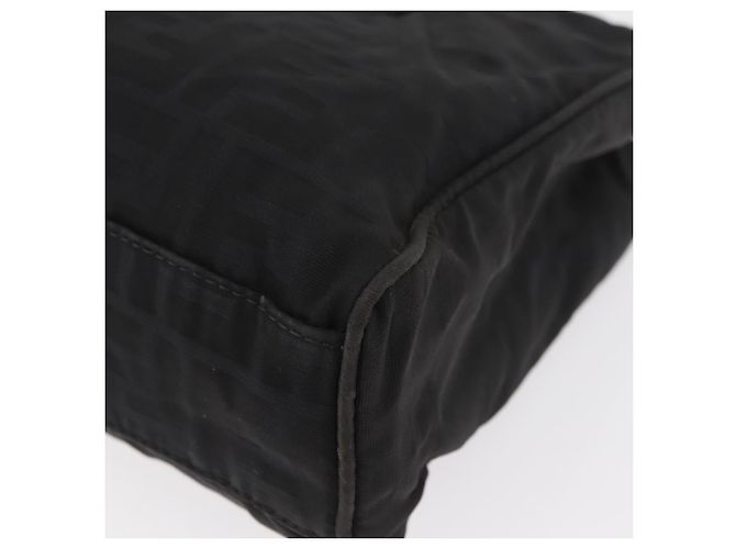 Borsa a Mano FENDI Zucca Canvas Nera Argento Auth 182080 Nero - vista 13