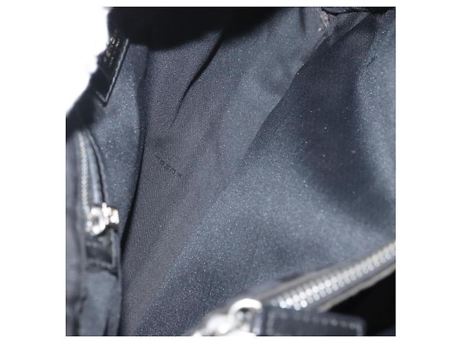 Borsa a Mano FENDI Zucca Canvas Nera Argento Auth 182080 Nero - vista 16