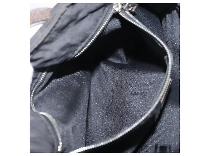 Borsa a Mano FENDI Zucca Canvas Nera Argento Auth 182080 Nero - vista 23