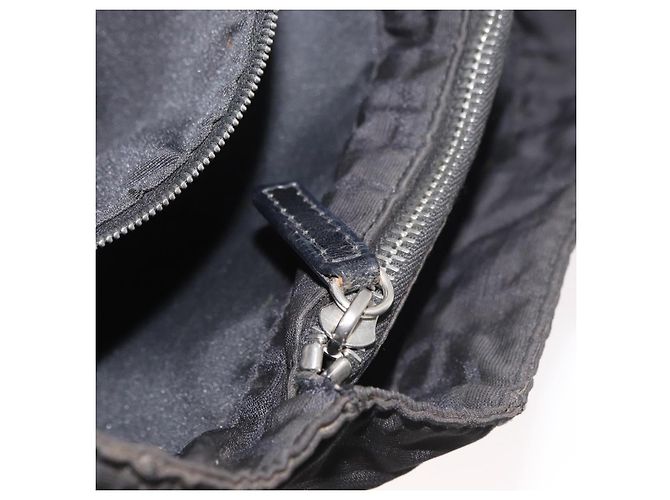 Borsa a Mano FENDI Zucca Canvas Nera Argento Auth 182080 Nero - vista 24