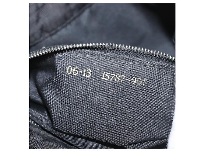 Borsa a Mano FENDI Zucca Canvas Nera Argento Auth 182080 Nero - vista 26