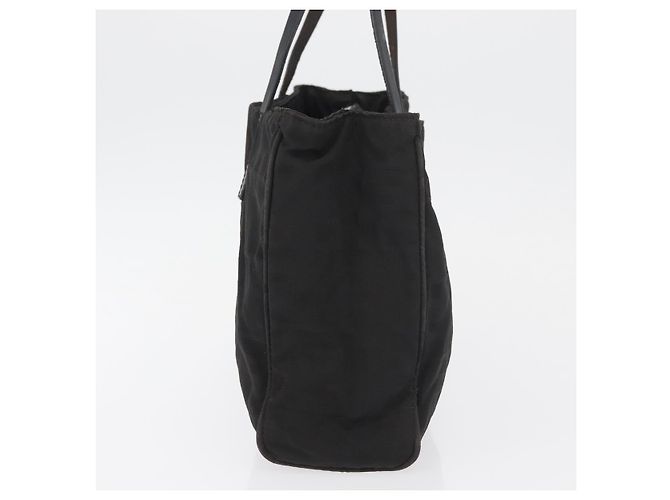 Borsa a Mano FENDI Zucca Canvas Nera Argento Auth 182080 Nero - vista 5