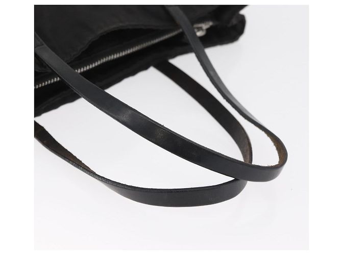 Borsa a Mano FENDI Zucca Canvas Nera Argento Auth 182080 Nero - vista 7