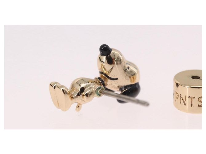 Coach x PEANUT Pierce Snoopy Gold Auth 167353A D'oro - vista 10