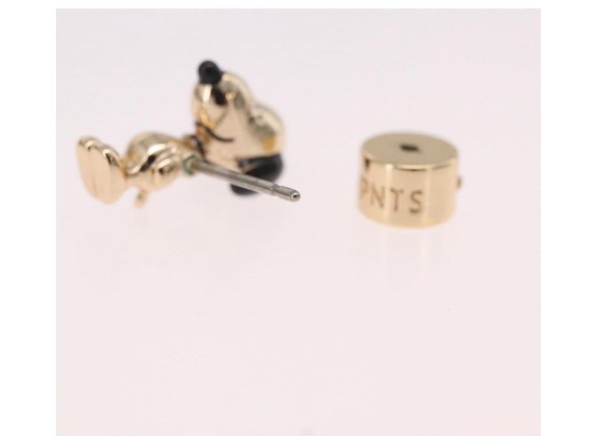 Coach x PEANUT Pierce Snoopy Gold Auth 167353A D'oro - vista 9