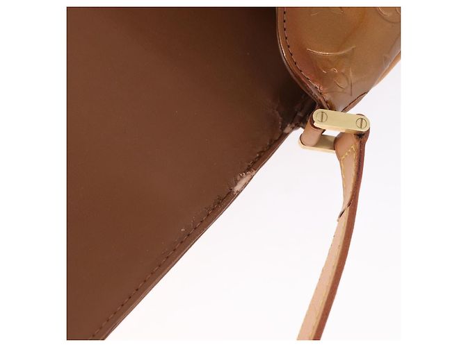LOUIS VUITTON Monogram Vernis Thompson Street Bag Bronze M91124 LV Auth gh2039 Bronzo - vista 10