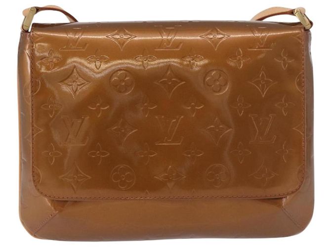 LOUIS VUITTON Monogram Vernis Thompson Street Bag Bronze M91124 LV Auth gh2039 Bronzo - vista 13
