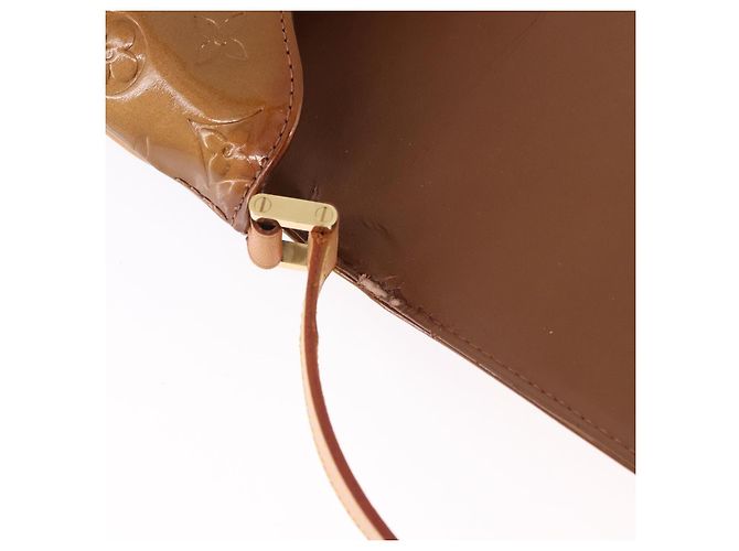 LOUIS VUITTON Monogram Vernis Thompson Street Bag Bronze M91124 LV Auth gh2039 Bronzo - vista 18