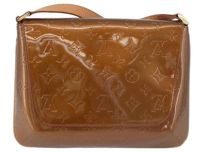 LOUIS VUITTON Monogram Vernis Thompson Street Bag Bronze M91124 LV Auth gh2039 Bronzo - vista 2