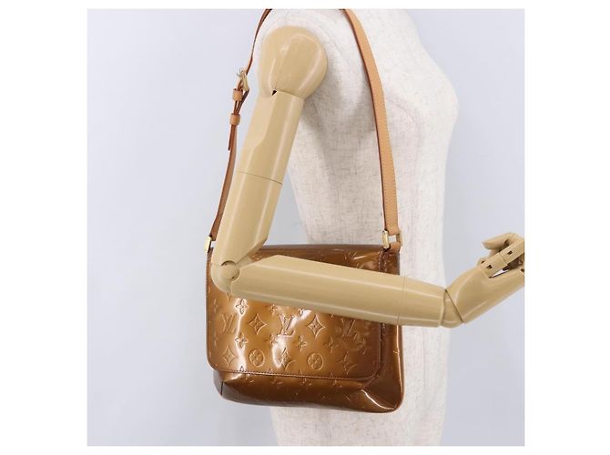 LOUIS VUITTON Monogram Vernis Thompson Street Bag Bronze M91124 LV Auth gh2039 Bronzo - vista 23