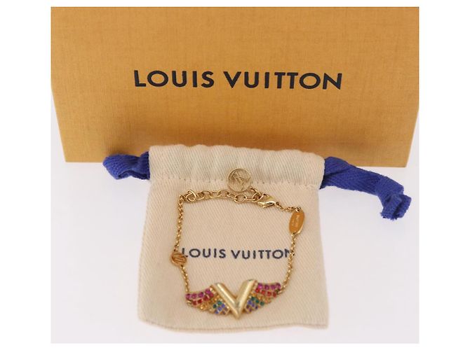 Bracciale LOUIS VUITTON Brassley Essential V California Gold M69580 Auth 182949M - vista 12