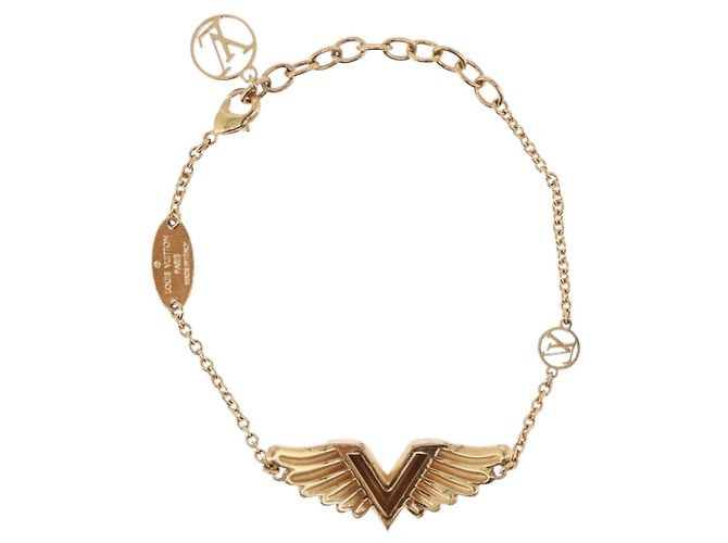 Bracciale LOUIS VUITTON Brassley Essential V California Gold M69580 Auth 182949M - vista 6