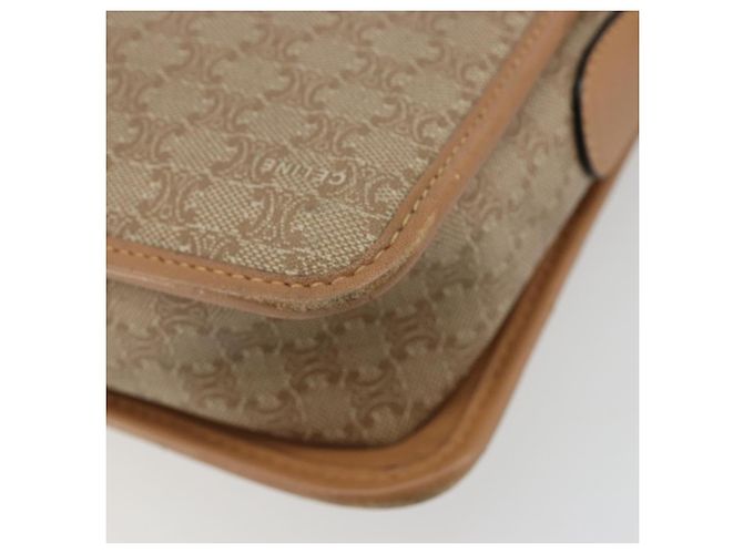 Céline Borsa a Spalla CELINE Macadam Canvas PVC Beige Oro Auth gh2072 D'oro - vista 15