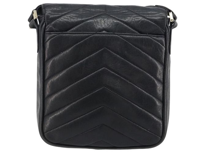 Borsa a tracolla CHANEL V Stitch in pelle di agnello blu navy e oro CC autentica bs35440 D'oro - vista 3