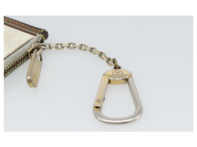 LOUIS VUITTON Pochette Cles Monogram Multicolor White M92655 Auth 183733 Bianco - vista 8