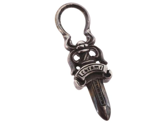 Pendente Ciondolo Daga Chrome Hearts Top Ag925 Silver Auth 184243M Argento - vista 2