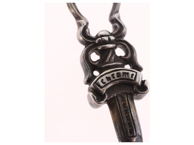 Pendente Ciondolo Daga Chrome Hearts Top Ag925 Silver Auth 184243M Argento - vista 4