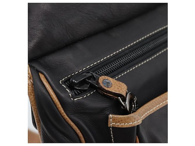 Borsa a tracolla LOEWE in pelle nera argento Auth ka4560A Nero - vista 17