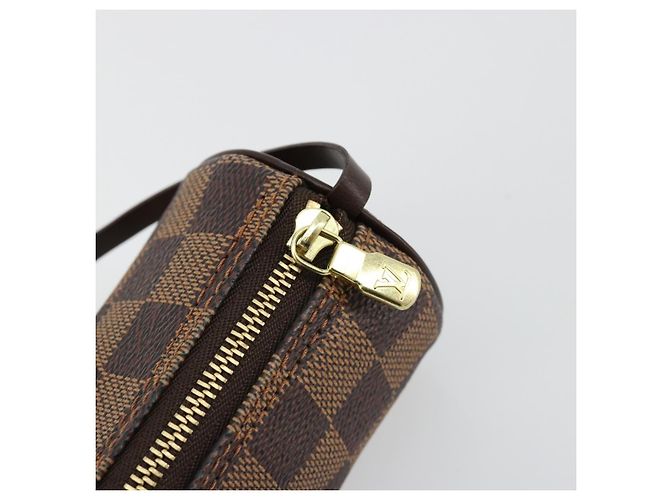 LOUIS VUITTON Damier Ebene Papillon Pouch LV Auth 182054 - vista 10