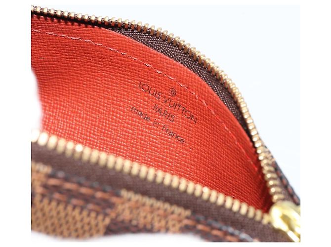 LOUIS VUITTON Damier Ebene Papillon Pouch LV Auth 182054 - vista 11