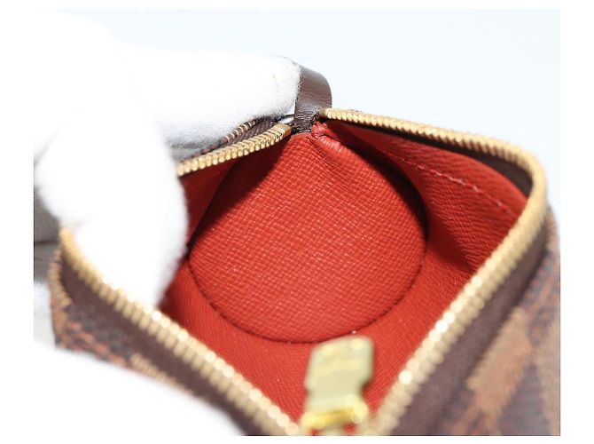 LOUIS VUITTON Damier Ebene Papillon Pouch LV Auth 182054 - vista 17