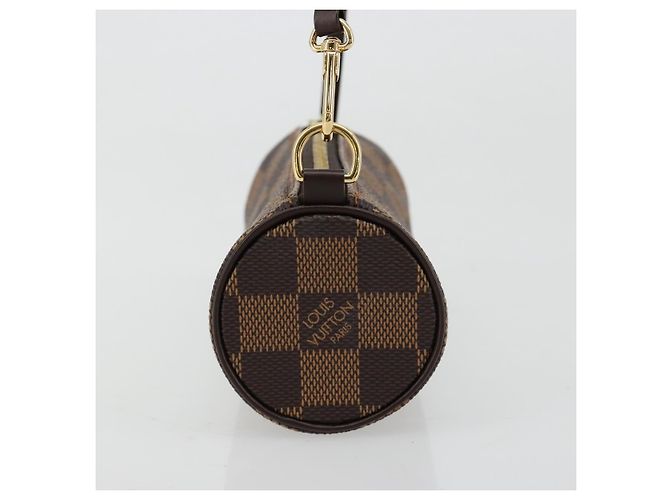 LOUIS VUITTON Damier Ebene Papillon Pouch LV Auth 182054 - vista 3