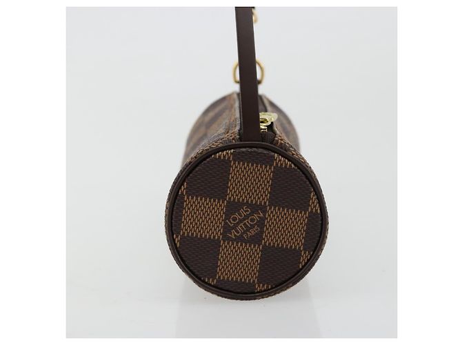 LOUIS VUITTON Damier Ebene Papillon Pouch LV Auth 182054 - vista 4