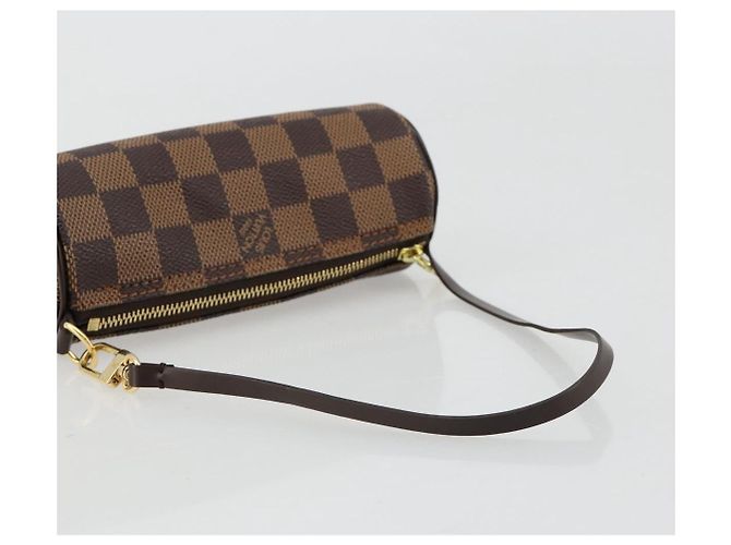 LOUIS VUITTON Damier Ebene Papillon Pouch LV Auth 182054 - vista 7