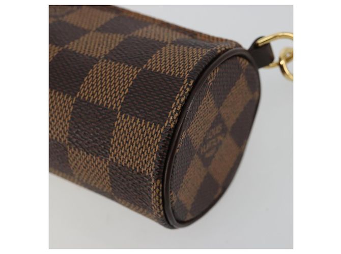 LOUIS VUITTON Damier Ebene Papillon Pouch LV Auth 182054 - vista 9