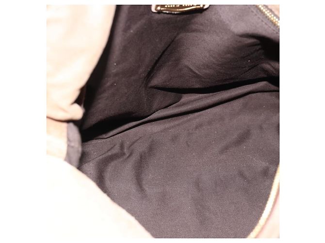 Borsa Miu Miu in scamosciato 2 modi Beige Oro Auth 183865V D'oro - vista 10