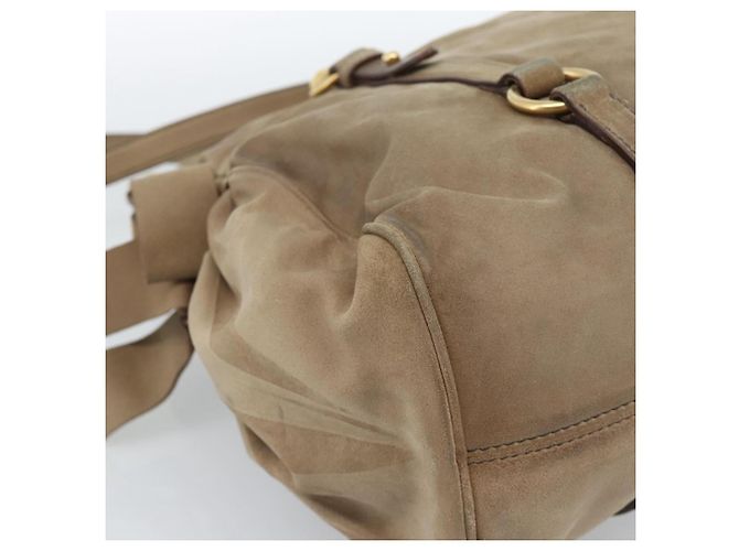 Borsa Miu Miu in scamosciato 2 modi Beige Oro Auth 183865V D'oro - vista 18