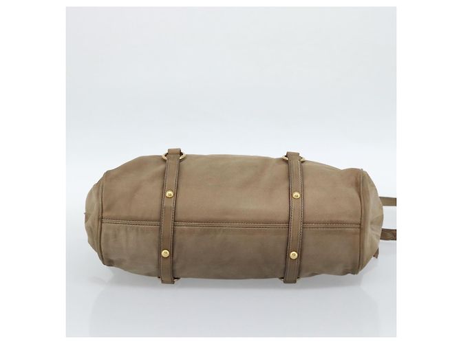 Borsa Miu Miu in scamosciato 2 modi Beige Oro Auth 183865V D'oro - vista 5