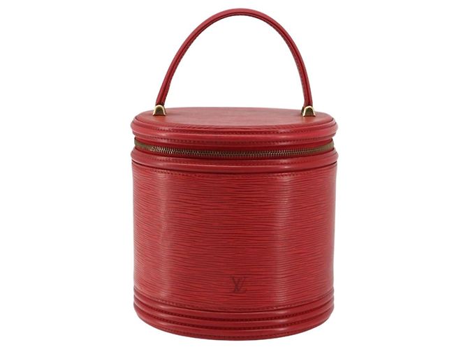Borsa LOUIS VUITTON Epi Cannes Rossa M48037 LV Auth 182903A Rosso - vista 13