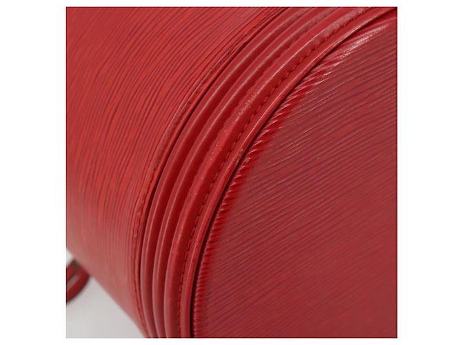 Borsa LOUIS VUITTON Epi Cannes Rossa M48037 LV Auth 182903A Rosso - vista 16