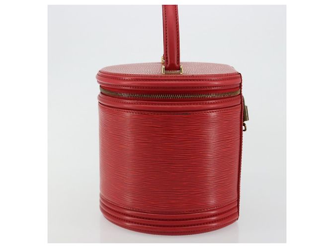 Borsa LOUIS VUITTON Epi Cannes Rossa M48037 LV Auth 182903A Rosso - vista 3