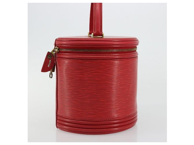 Borsa LOUIS VUITTON Epi Cannes Rossa M48037 LV Auth 182903A Rosso - vista 4