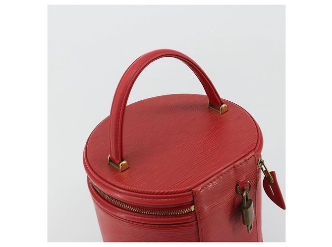 Borsa LOUIS VUITTON Epi Cannes Rossa M48037 LV Auth 182903A Rosso - vista 6