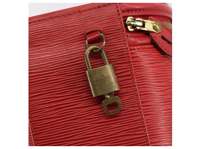 Borsa LOUIS VUITTON Epi Cannes Rossa M48037 LV Auth 182903A Rosso - vista 8