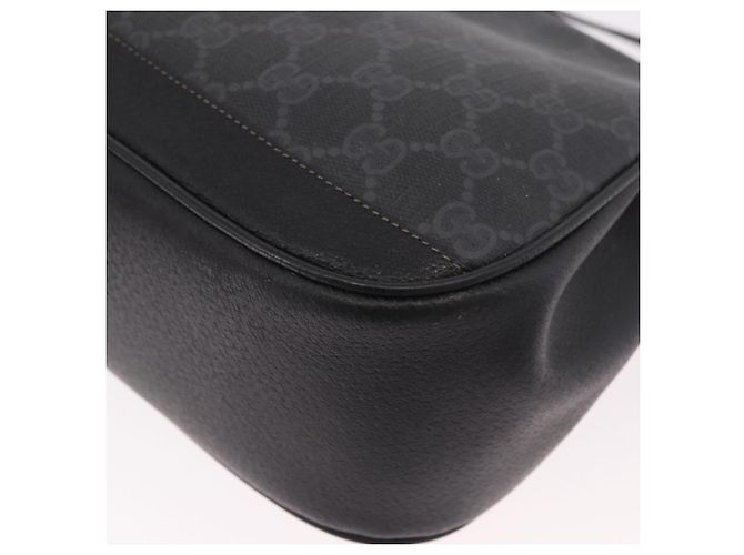 Borsa GUCCI GG Supreme Web Sherry Line PVC Nero Rosso 116 02 076 Auth 184484 - vista 11