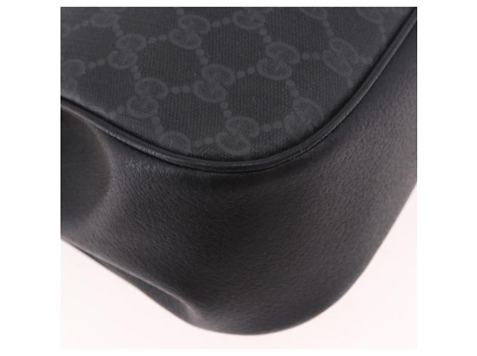 Borsa GUCCI GG Supreme Web Sherry Line PVC Nero Rosso 116 02 076 Auth 184484 - vista 12