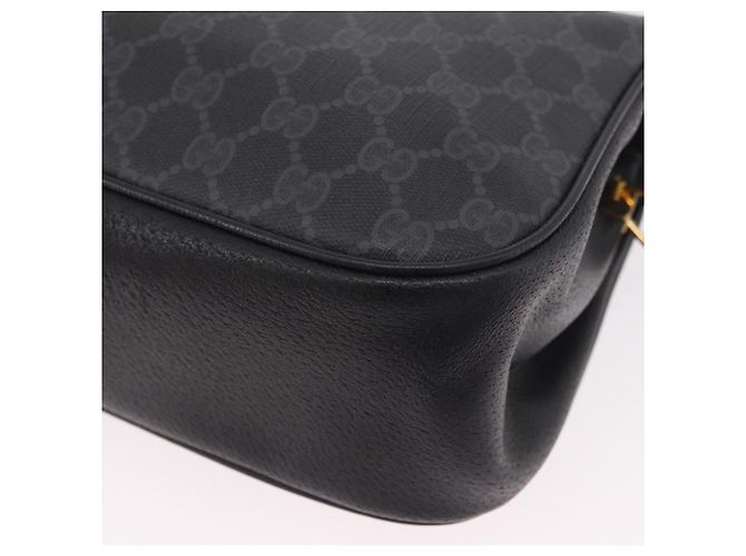 Borsa GUCCI GG Supreme Web Sherry Line PVC Nero Rosso 116 02 076 Auth 184484 - vista 13