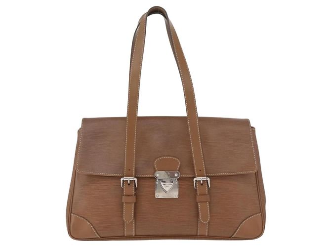 Borsa a Spalla LOUIS VUITTON Epi Segur MM Marrone Camel M58861 LV Auth 182606A Cammello - vista 13
